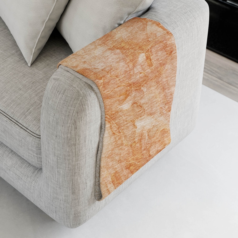 Premium Machine Washable Abstract Contemporary Sherpa Throw Blanket