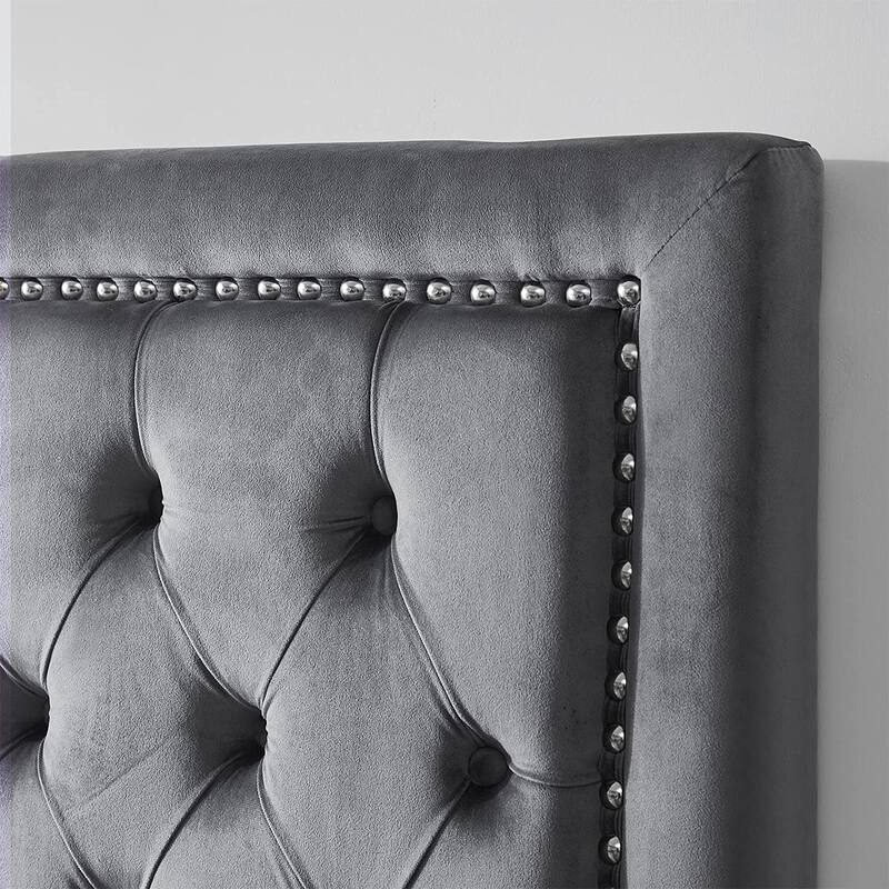 Tavira Allure® College Dorm Headboard with Legs - Tufted Rivet by DormCo