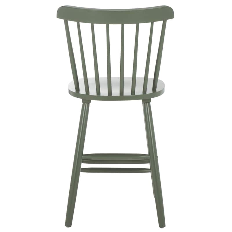 SAFAVIEH Arra 24-inch Spindle Farmhouse Counter Stool (Set of 2) - 19.9" x 20.1" x 43.1" - 20"W x 20"D x 38"H