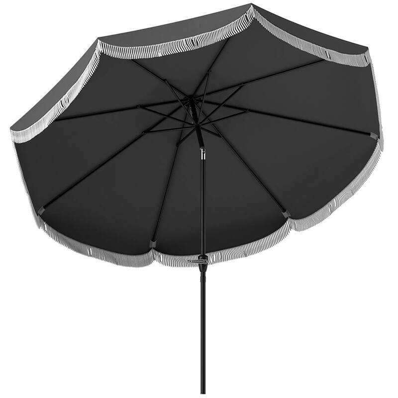 8.8 ft Patio Umbrella UPF 30+ Shade with Easy Crank Operation for Table or Standalone Use - 8.8'Dia x 7.8' H