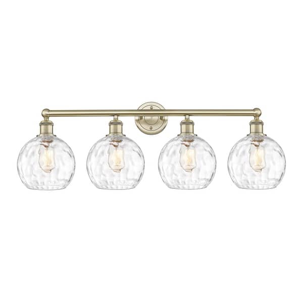 slide 2 of 30, Innovations Lighting Athens Water Glass - 4 Light 35" Bath Vanity Light.