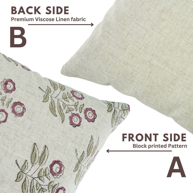 Viscose linen pink sofa Cover - NEHA