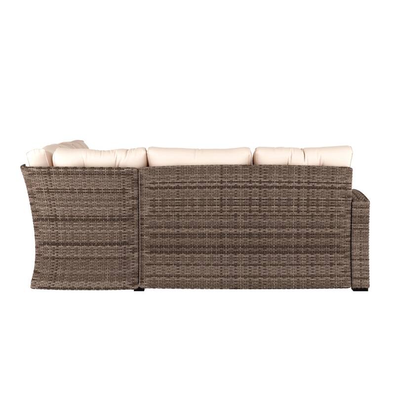 Indoor/Outdoor Conversation Set with Sofa and Table