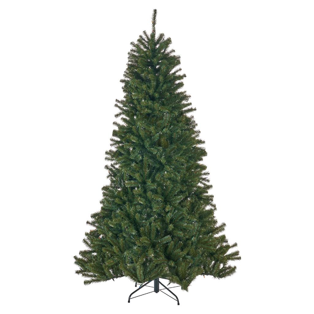 Doru Faux Christmas Tree, 7 Foot Tall, 500 Multicolor LED Lights