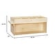 preview thumbnail 3 of 3, Contender 8 Section Top Sided Mobile Book Organizer with Side Easel, Toddlers Bookcase for Classroom, Montessori Shelf - 46.75"