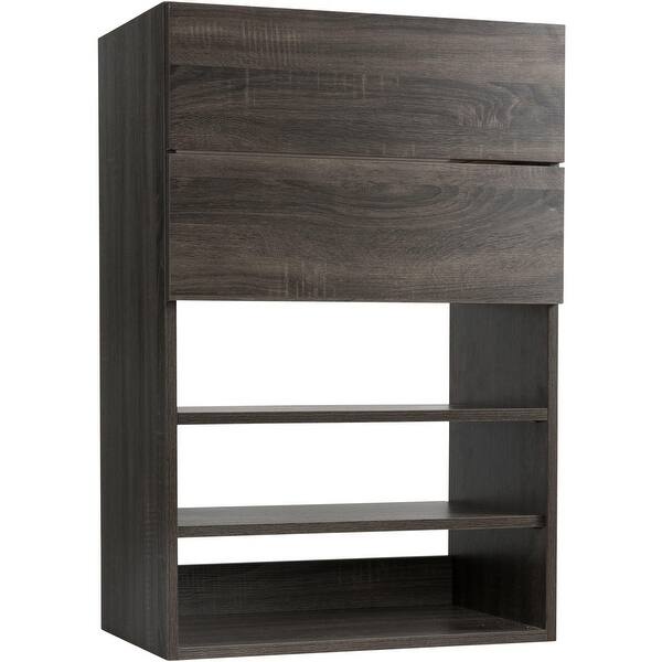 Shop Modular Closets 36 Tall Wood Shelf Closet Organizer With 2