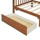 preview thumbnail 53 of 72, Creativity House Bed Twin Size Frame with 2 Wood Drawers for Boys Girls, Wood Platform Bed with Roof No Box Spring Needed
