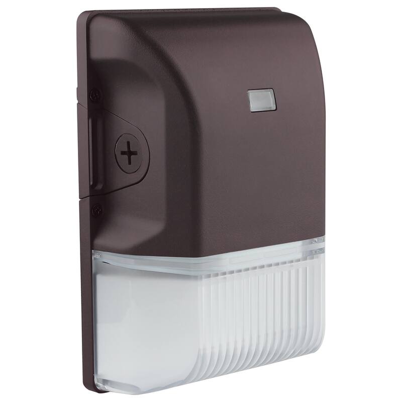 LED Small Wall Pack 20W CCT Selectable 3K/4K/5K Bronze Finish 100-277V