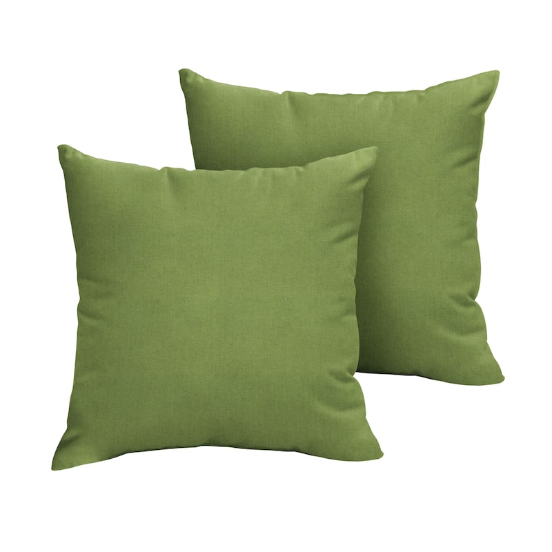 Sorra Home Sunbrella Outdoor Knife Edge Pillow Set of 2 - Spectrum Cilantro