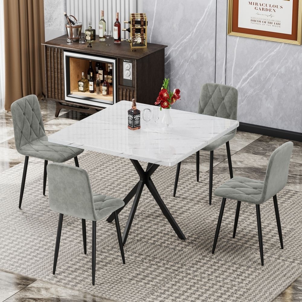 4 Modern Kitchen Dining Chairs – Comfortable & Stylish Set-image