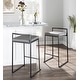 preview thumbnail 8 of 15, Porch & Den Forrest Black Stackable Fully Welded Counter Stool (Set of 3)