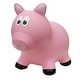 preview thumbnail 1 of 3, Toddler Boys and Girls Farm Hopper Bounce Toy, Pink Pig