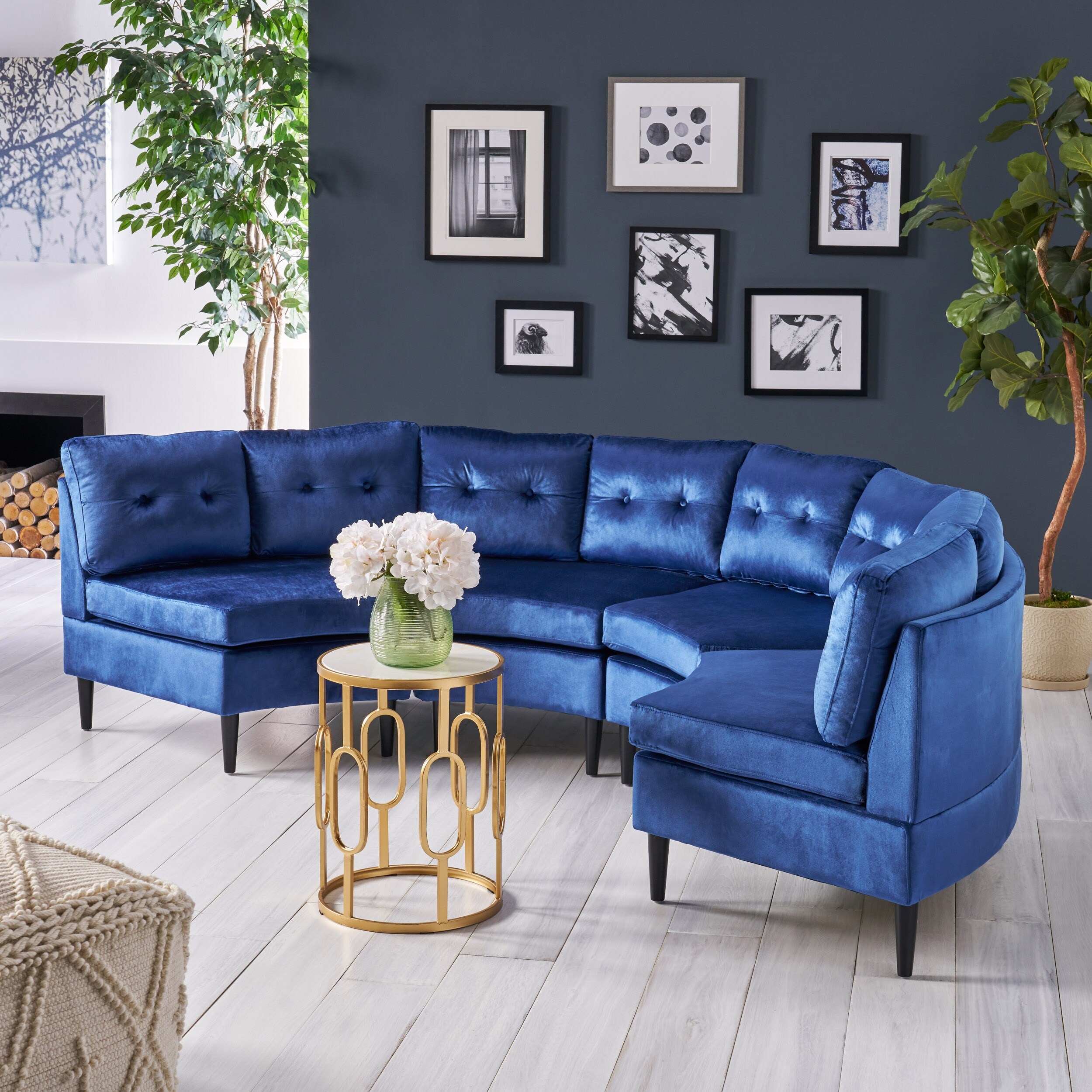 Glam velvet outlet sectional