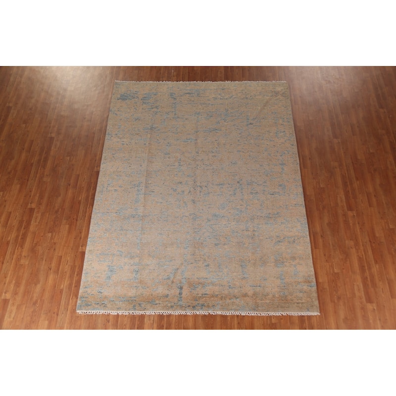 Heriz Serapi Indian Area Rug Handmade Wool Carpet - 7'9"x 10'0"