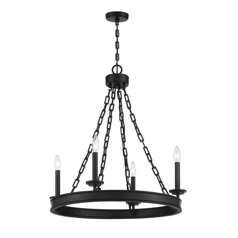 Savoy House Seville 4 Light 25" Wide Taper Candle Chandelier