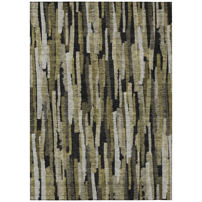 Machine Washable Indoor/ Outdoor Contemporary Chantille Rug