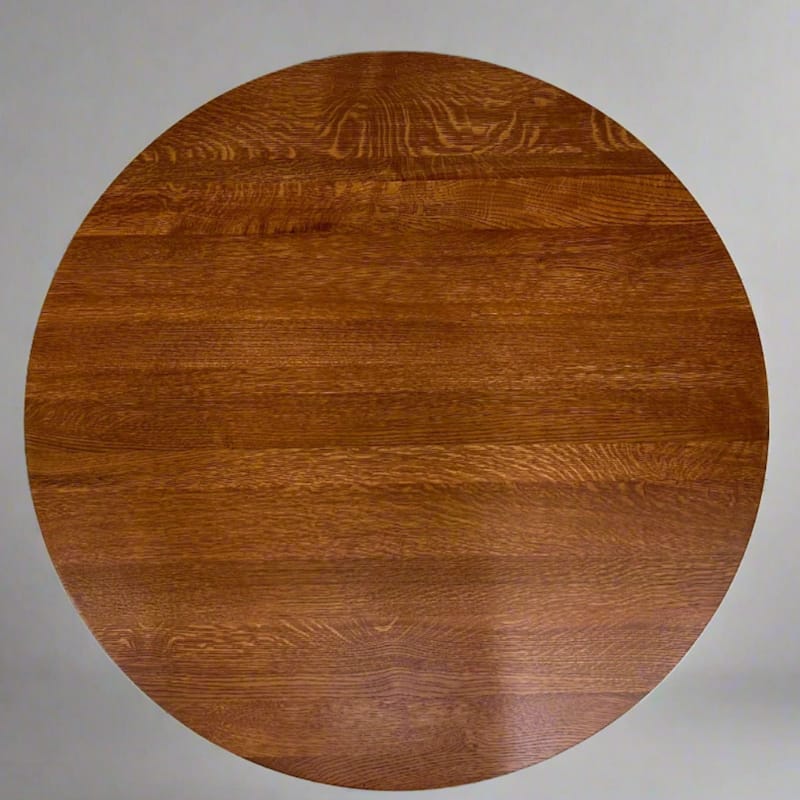 Mission Quarter Sawn Oak Round Dining Table, Kitchen Table - 42"