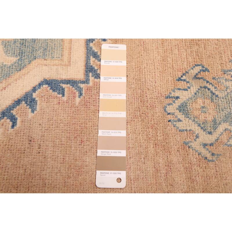 ECARPETGALLERY Hand-knotted Finest Ghazni Tan Wool Rug - 8'0 x 11'6