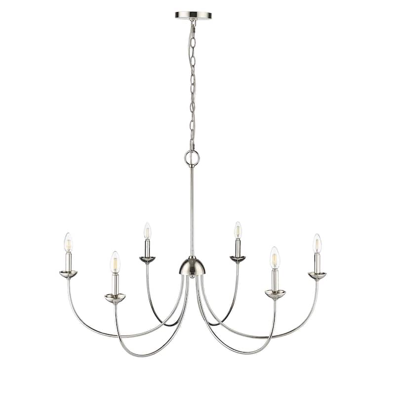 Millennium Lighting 12406 Huxley 6 Light 29" Wide Taper Candle Style