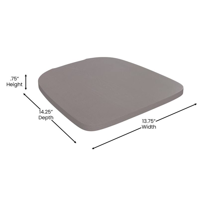 All-Weather Polyresin Seat for Colorful Metal Stools and Chairs-4 Pack