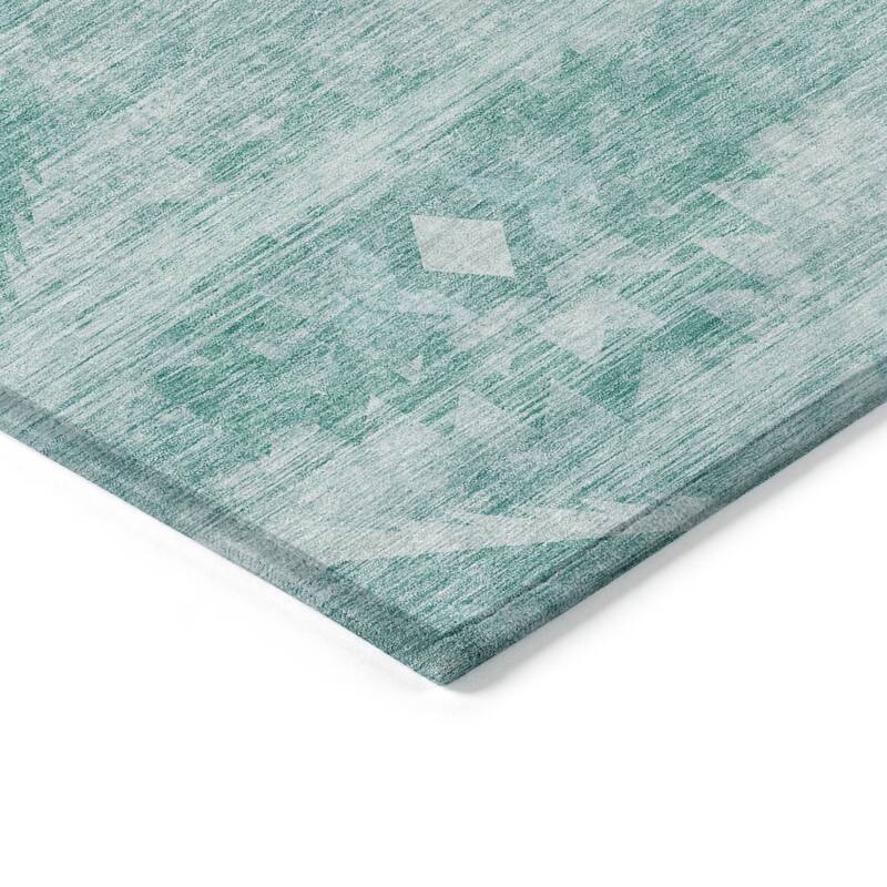 Machine Washable Indoor/ Outdoor Chantille Boho Tribal Rug
