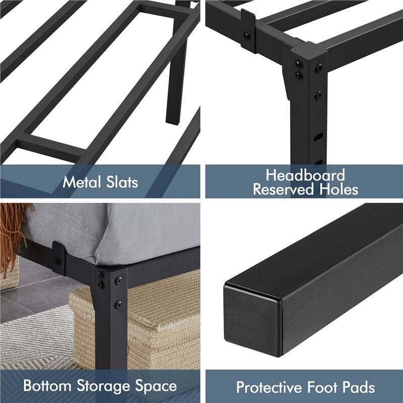 Yaheetech Metal Platform Bed Frame Mattress Foundation