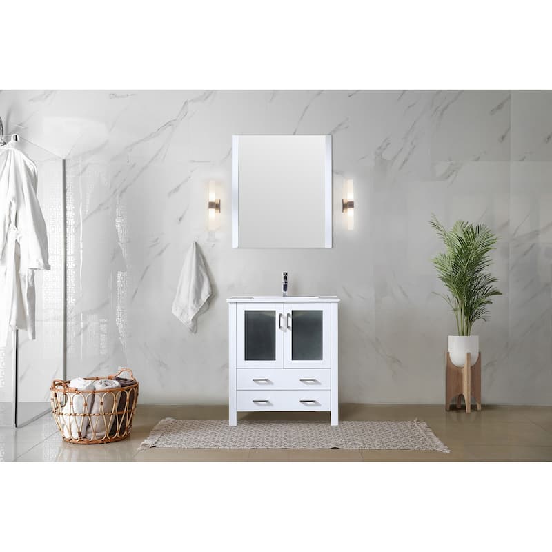 Lexora Volez 30 inch single Bathroom Vanity Countertop With Sink