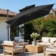 preview thumbnail 1 of 45, Crestlive Products 10FT Aluminum Square Double Top Patio Cantilever-Offset Umbrella Black