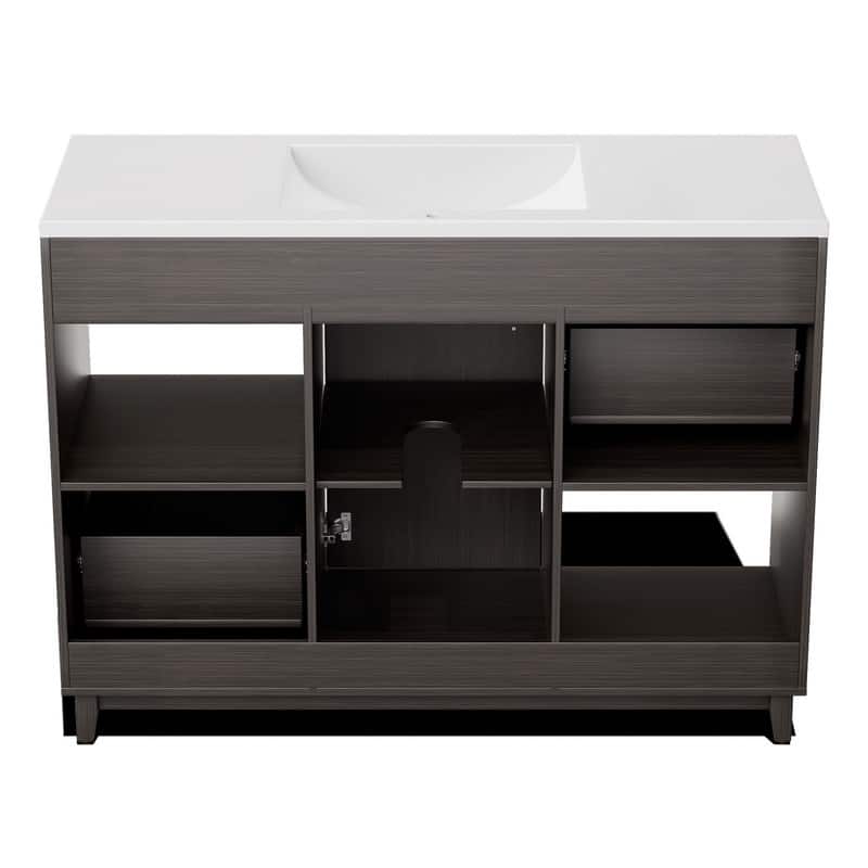 48-Inch Modern Bathroom Vanity with Sink,Ample Storage