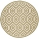 preview thumbnail 59 of 79, SAFAVIEH Courtyard Carolee Indoor/ Outdoor Patio Backyard Rug 7'1 x 7'1 Round - Green/Beige