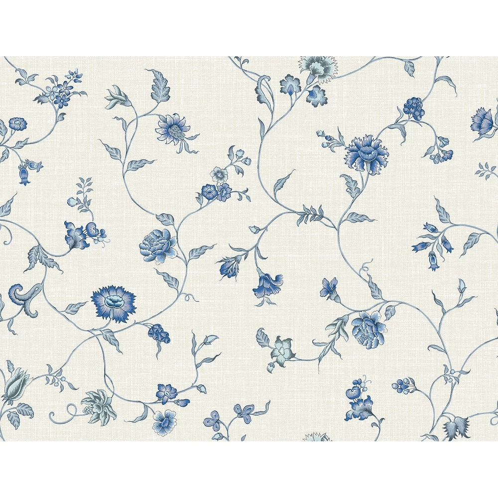 Seabrook Designs Florale Trail Nonwoven Unpasted Wallpaper
