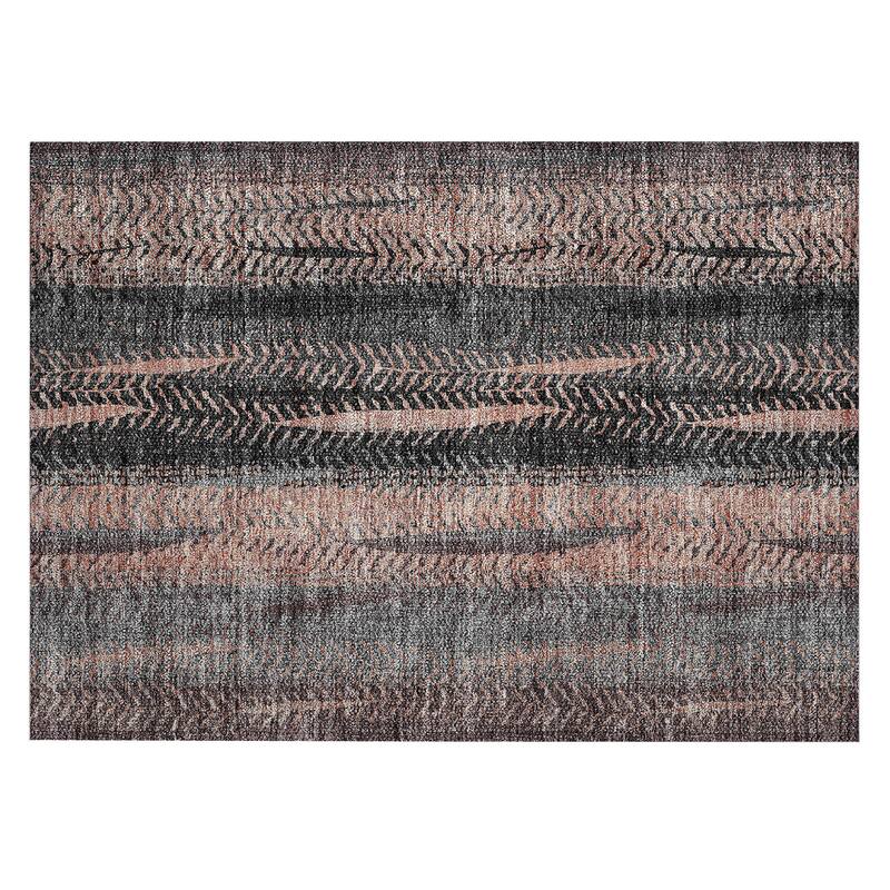 Machine Washable Indoor/ Outdoor Chantille Modern Imprints Rug