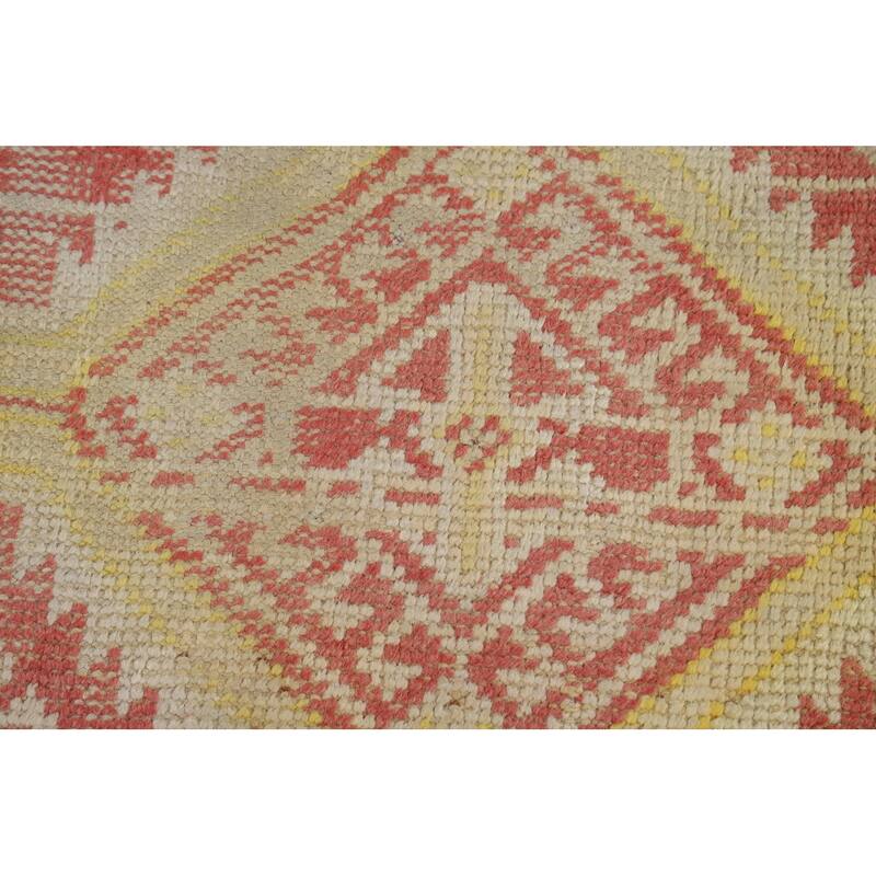 All-Over Geometric Bakhtiari Persian Rug Hand-Knotted Wool Carpet - 3'10" x 7'0"
