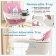 preview thumbnail 14 of 24, Babyjoy 3 in 1 Convertible Wooden High Chair Baby Toddler Highchair w/ - 20.5" x 21.5" x 36"