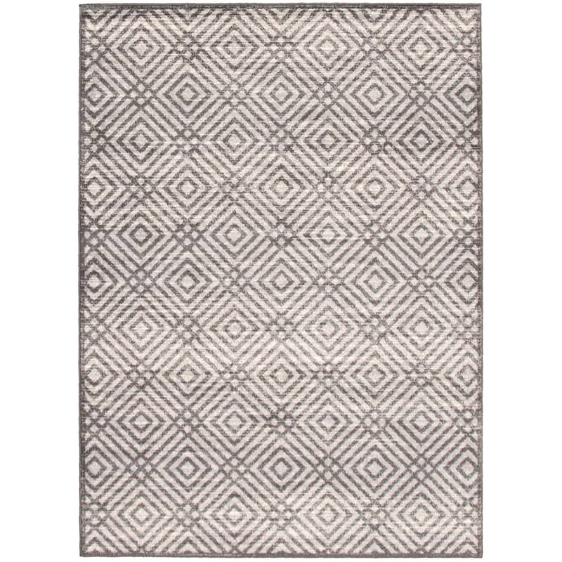 ECARPETGALLERY Ember Contemporary Rug - 7'10" x 10'2" - Anthracite