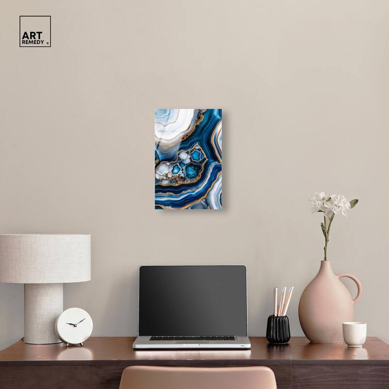 Azure Alveoli II Acrylic by Art Remedy, Ready to Hang