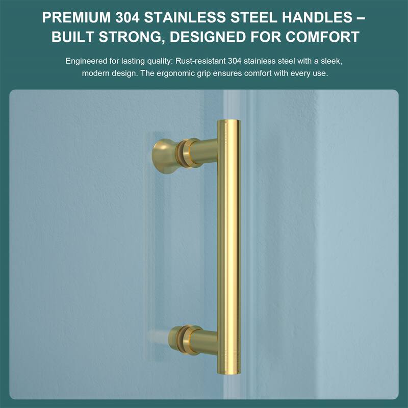 Single-Slide Shower Door w/ 8mm Tempered Glass, Stainless Steel Frame