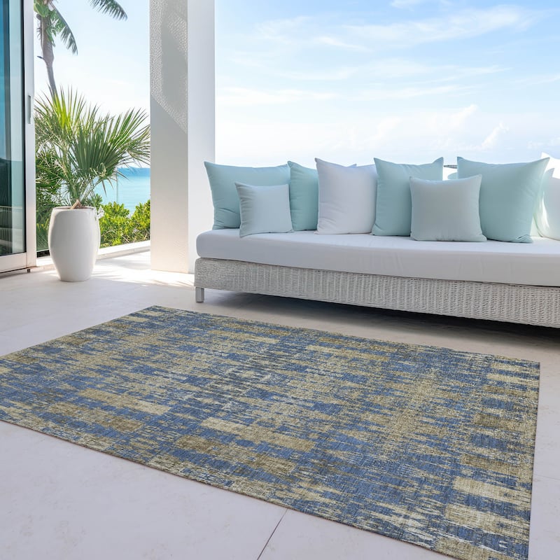 Machine Washable Indoor/ Outdoor Chantille Moroccan Boho Rug