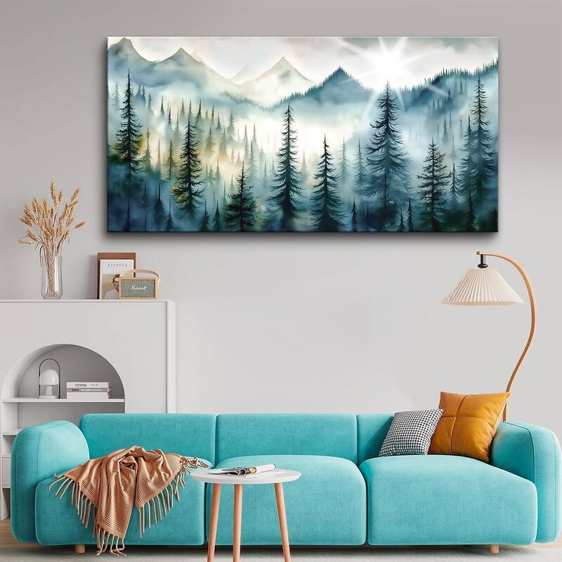 Decor Artwork Blue Abstract Wall Decorations