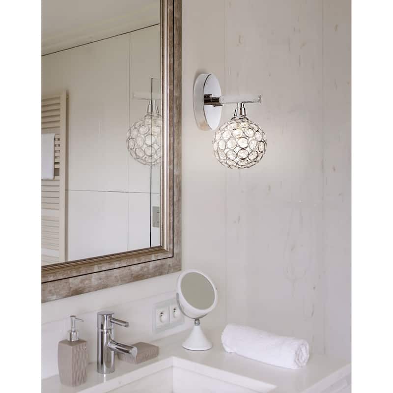 Beverly Iron/Glass Contemporary Glam LED Vanity Light, by JONATHAN Y