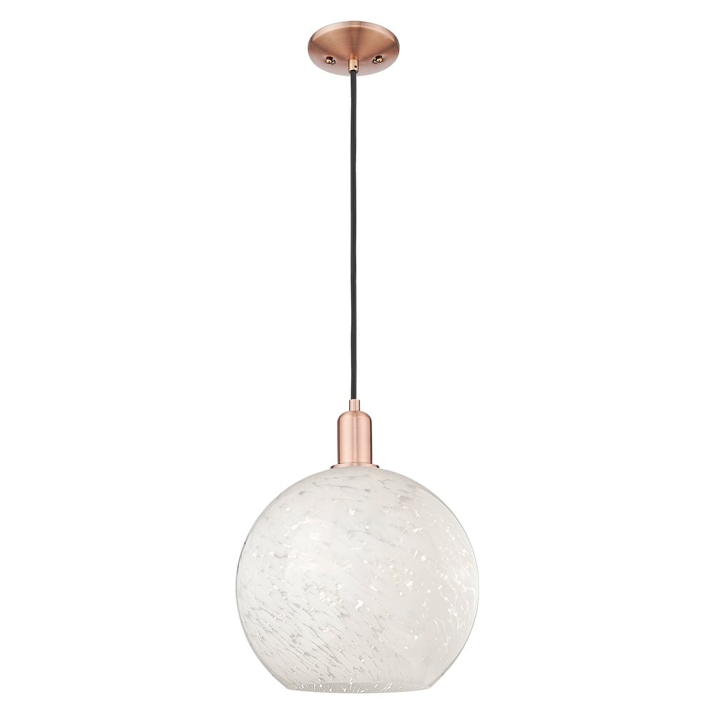 Innovations Lighting Endless Possibilities Arcadia - White Mouchette - 1 Light 12" Cord Hung Mini Pendant