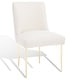 preview thumbnail 123 of 124, SAFAVIEH Couture Nolita Velvet Accent Chair - Mustard / Brass - 28"x23"x35.3" - 28" W x 23" D x 35" H