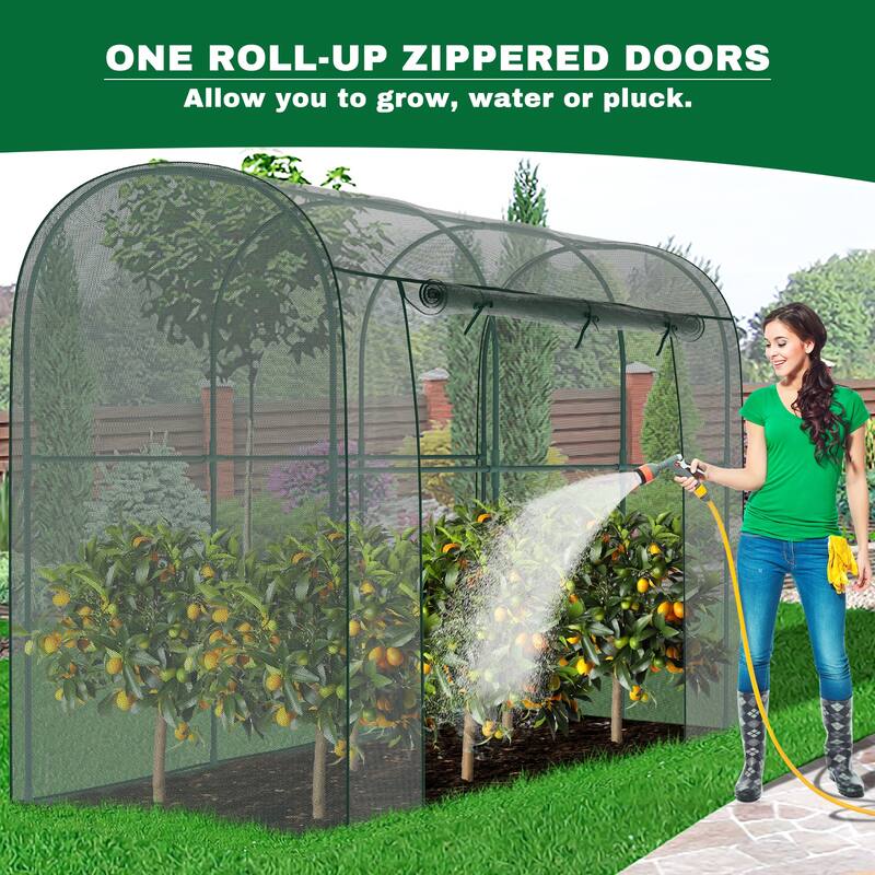 Crop Cages For Garden Plant, Plant Protection Tent With Zippered Door