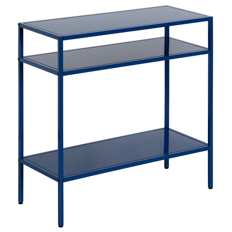 Ricardo Side Table with Metal Shelves
