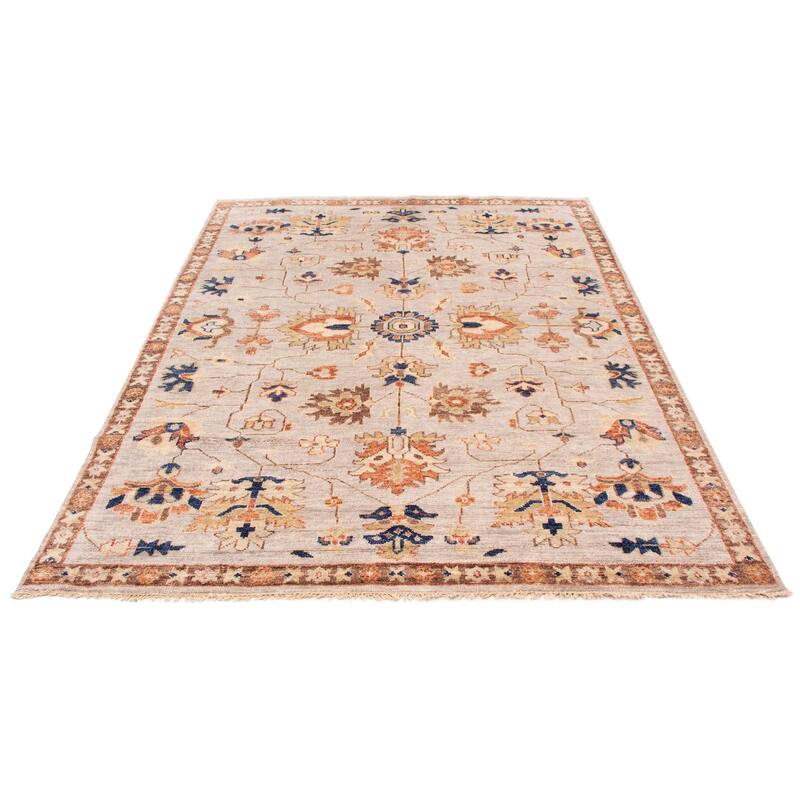 ECARPETGALLERY Hand-knotted Jules Serapi Light Grey Wool Rug - 9'1 x 11'11