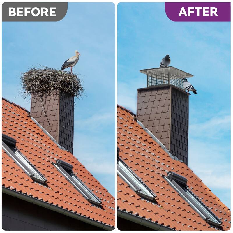 13" x 17" Chimney Cap with Adjustable Metal Strips