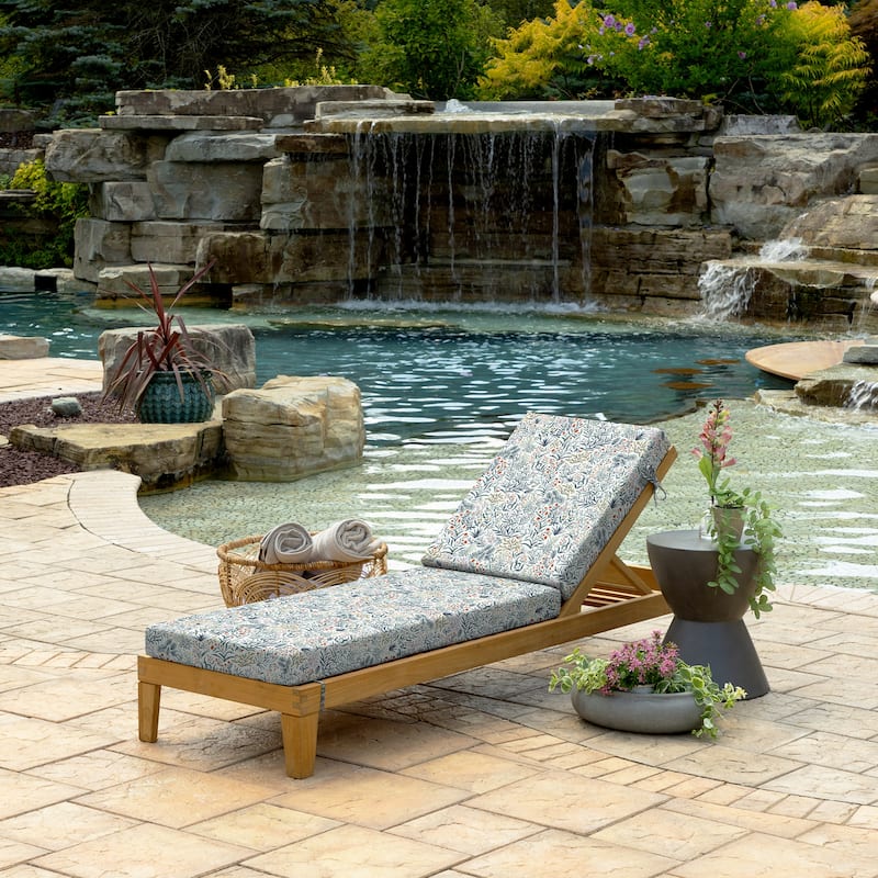 ARDEN Foam Outdoor Chaise Lounge Cushion, 21 x 72