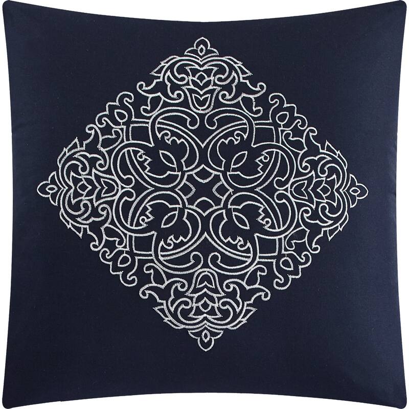 Nanshing Lacy 7 Piece Damask Embroidery Comforter Set