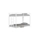 preview thumbnail 9 of 23, Twin Over Twin Metal Bunk Bed with Reversible Ladder, Full-Length Guardrails, Sturdy Square Tube Frame