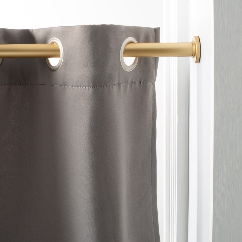 Home Details 42" -74" Adjustable Tension Curtain Rod - 42" x 74"